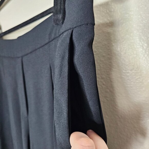 Babaton Aritzia Size 8 Black New Cohen Pants Crop Mid Rise Pleated Trouser - Picture 6 of 12